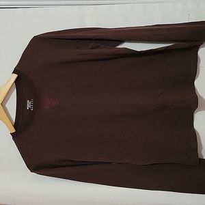 Columbia brown graphic long sleeve tee Women's large